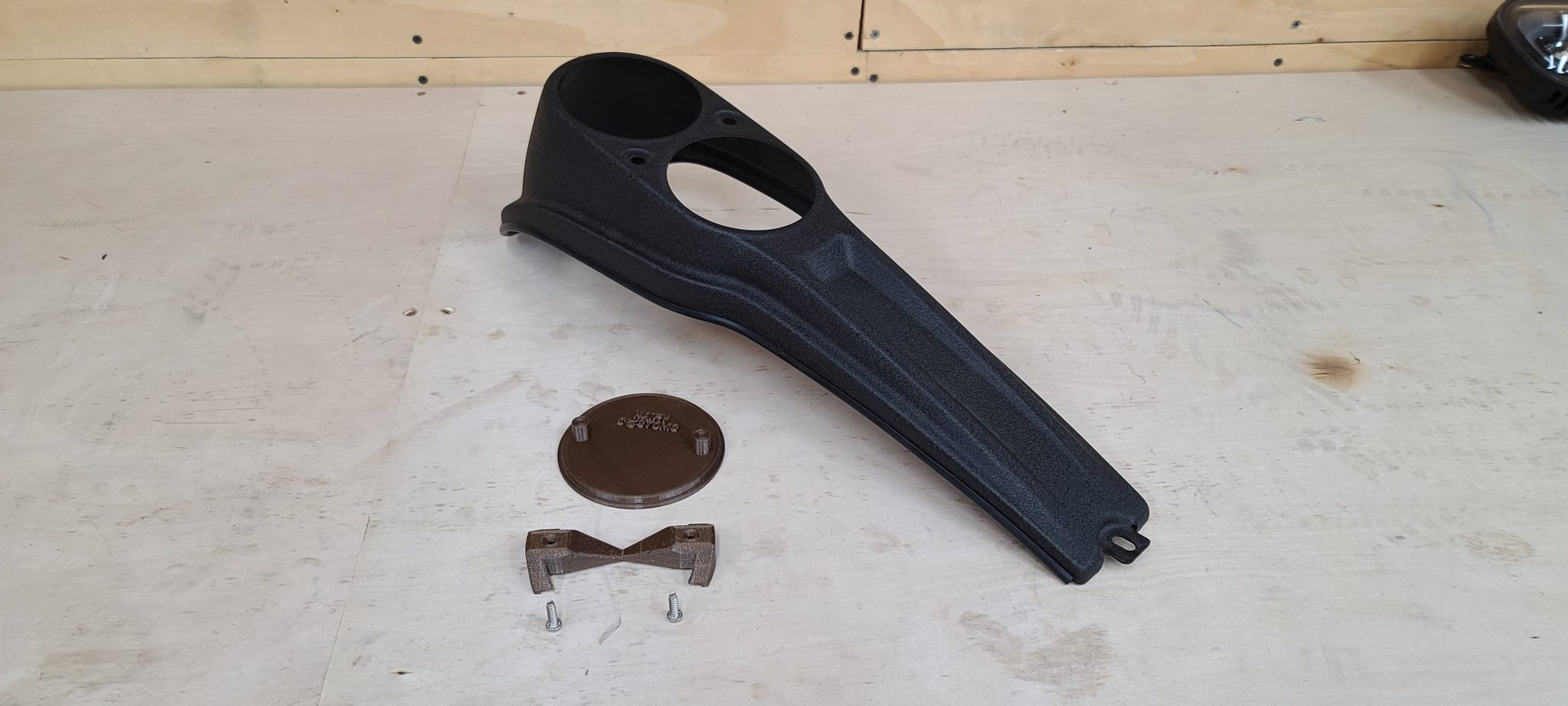 Softail and Dyna Gauge Block Off Plates Version 2 Hairy Customs