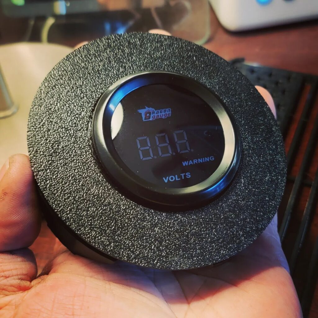 Softail and Dyna Gauge Block Off Plate With Small Gauge Opening Hairy