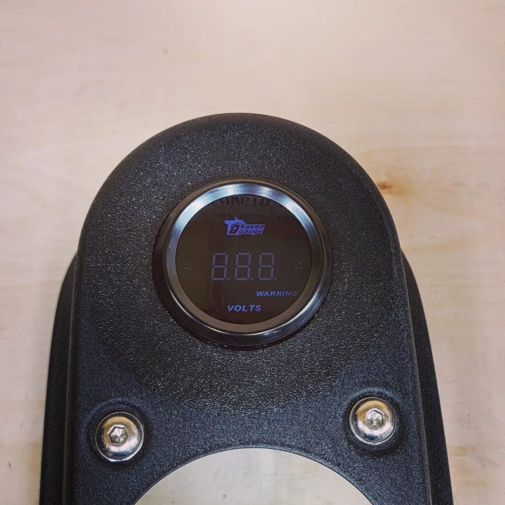 Softail and Dyna Gauge Block Off Plate With Small Gauge Opening Hairy